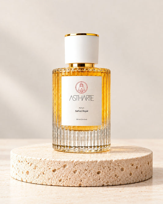Sticlă de parfum Safron Royal Astharte 100 ml, vedere din față